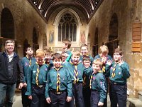 Broadstone Scouts at Canford Church